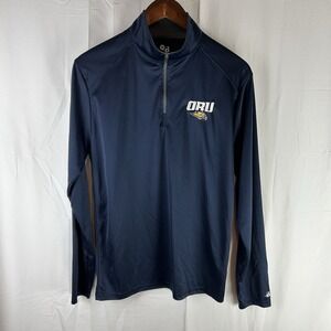 Oral Roberts Golden Eagles ORU Badger Sport‎ 1/4 Zip Mens Medium L/S